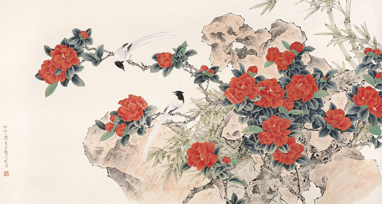 近现代 龚文祯(74) 43x23cm